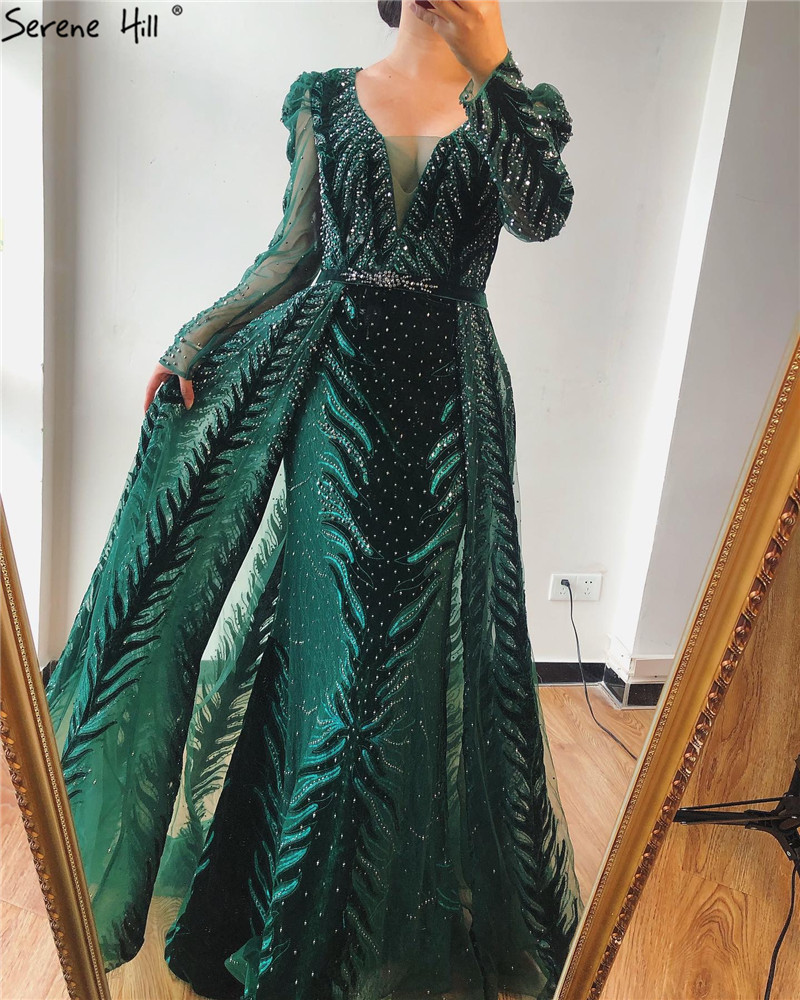 Picture of Wine Red Velvet Large Size Long Bride Wedding Toast High-end Atmospheric Banquet Evening Dress LA60903