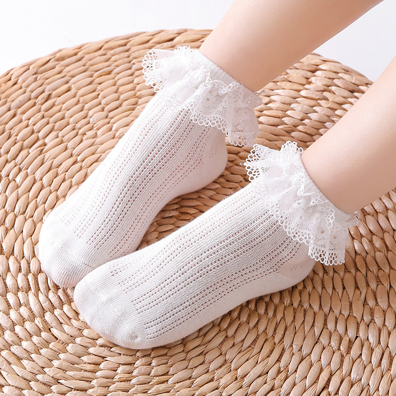 Picture of New Children's Lace Socks Spring and Summer Baby's Mesh Children's Socks Girls Lace Dance Socks Korean Fashionable Women's Socks