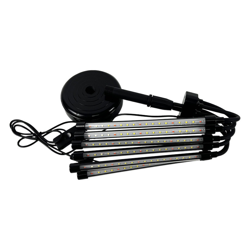 Full Spectrum Led Household Indoor 6-Tube Flower and Green Plant Prevention and Succulent Coloring Deformable Plant Growth Light