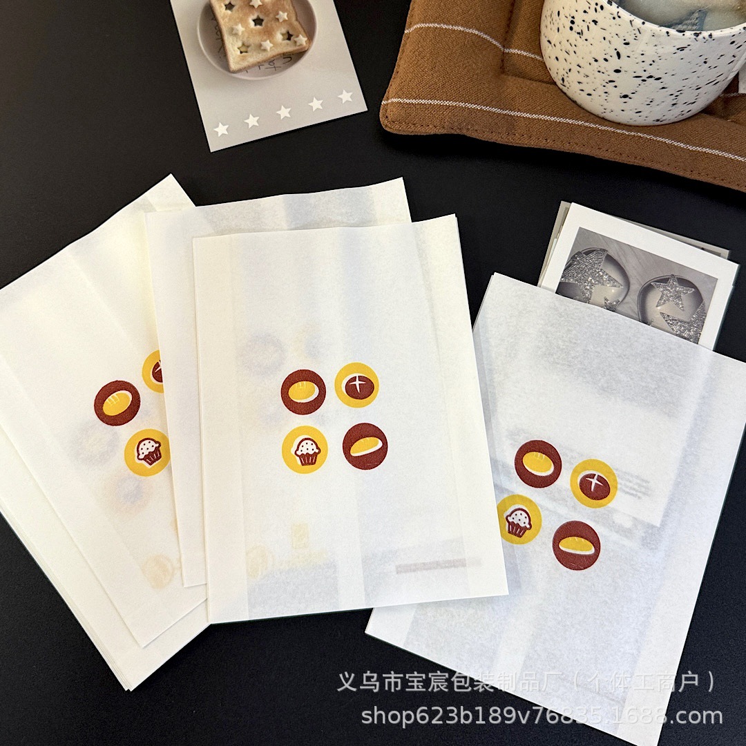 Ins Style Puff Film Paper Bag High Color Value Creative Gift Bag Cute Small Paper Bag Dessert Bread Bag