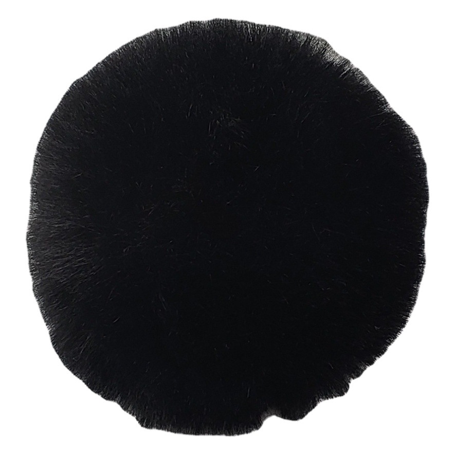Cross-border spot wholesale imitation Rex rabbit fur ball 8cm artificial wool imitation fur sneakers hat accessories clothing accessories