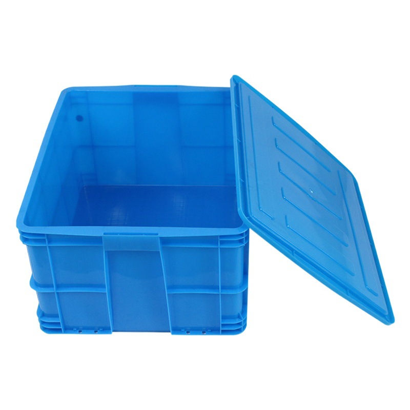 Plastic Box Factory Direct Delivery Thickeneded Storage Transfer Box Storage Box Transfer Box Large Logistics Box Turnover Box with Lid