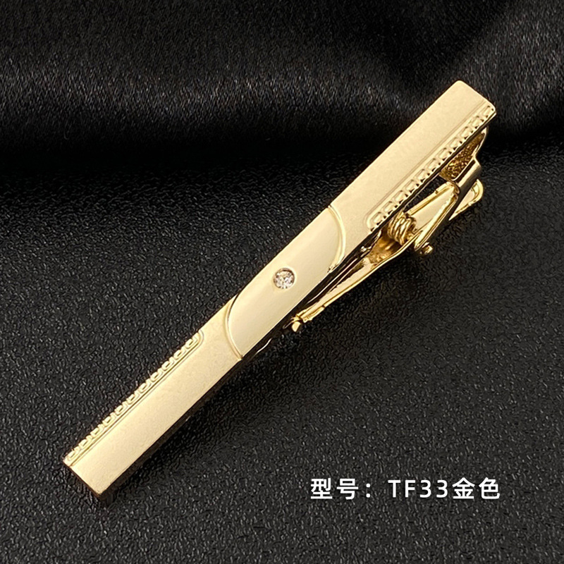 Picture of Men's Tie Clip Manufacturer Direct Sales Yiwu Cross-Border Business Metal Tie Clip Tieclips Bow Tie Business Style