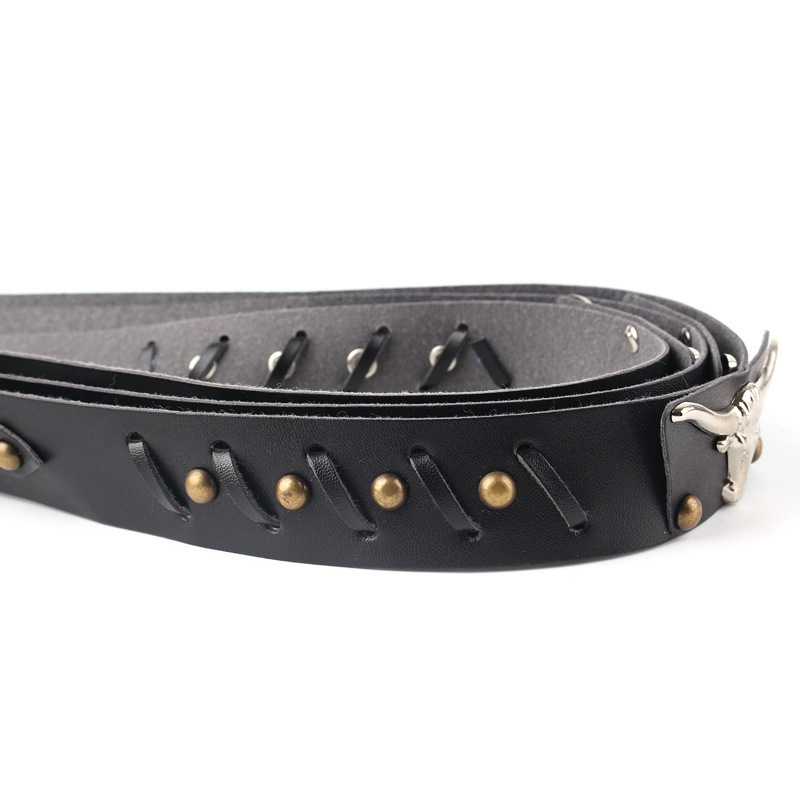 Picture of Cross-Border Hat Decorative Belt Ethnic Retro Leather Rivet Belt Hand-Woven Western Cowboy Hat Accessories