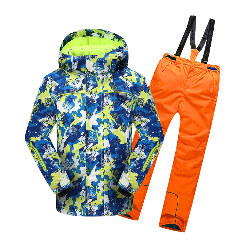 Picture of Cross-border e-commerce Phoebe Elephant Children's Ski Suit Warm Jacket Outdoor Thickened Waterproof for Boys and Girls