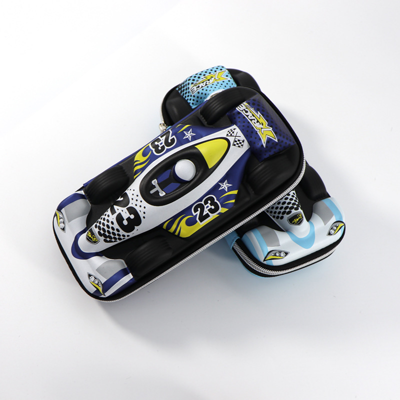 Picture of Three-Layer Eva 	 Large Capacity Cartoon Boys and Girls Children's Simple Car Pencil Case Stationery Bag Waterproof Storage Box