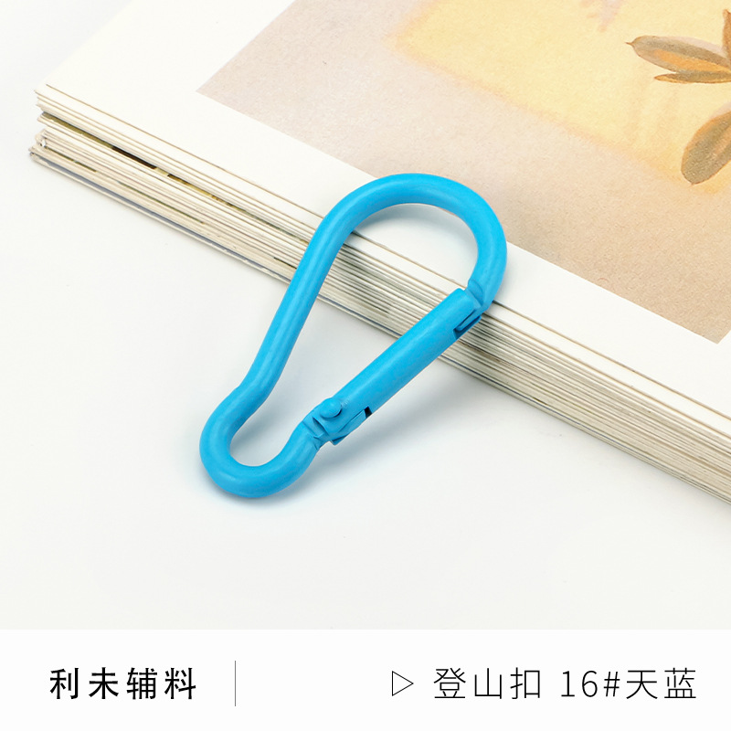Picture of Factory wholesale color paint gourd-shaped carabiner aluminum alloy jewelry accessories water bottle key creative quick-hanging buckle