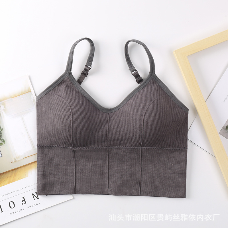 Picture of Kaka's Same Style Large U-Shaped Thread Beautiful Back Wrapped Chest Tube Top Seamless Wire-Free Bottoming Sports Vest Suspbottomer Intimates
