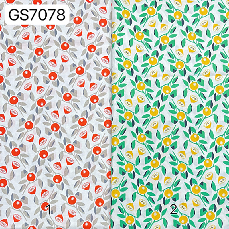 Cotton Digital Printed Fabric Ethnic Orange 60 Cotton Children's Shirt Turban Bag Printed Fabric