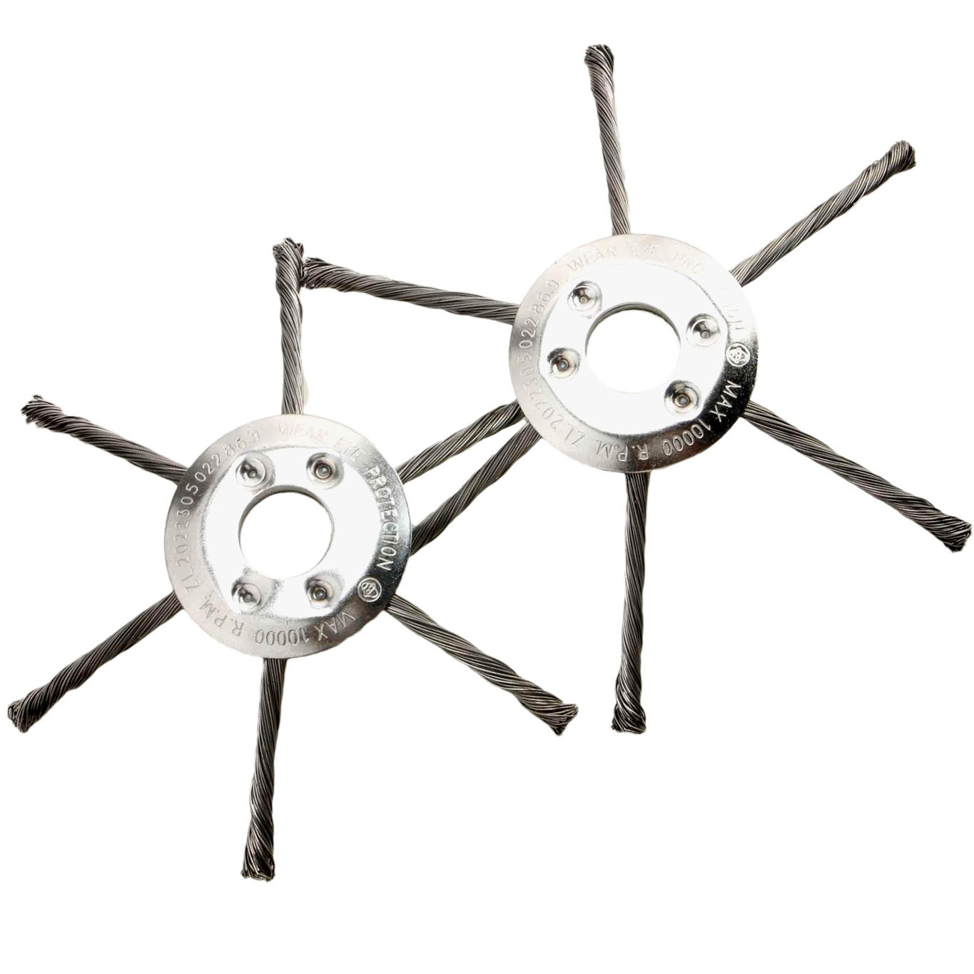 3-Head 6-Head Large Hole 25.4mm Steel Wire Grass Cutting Head Steel Wire Wheel Amphibious Grass Cutting Head Lawn Mower Accessories Factory