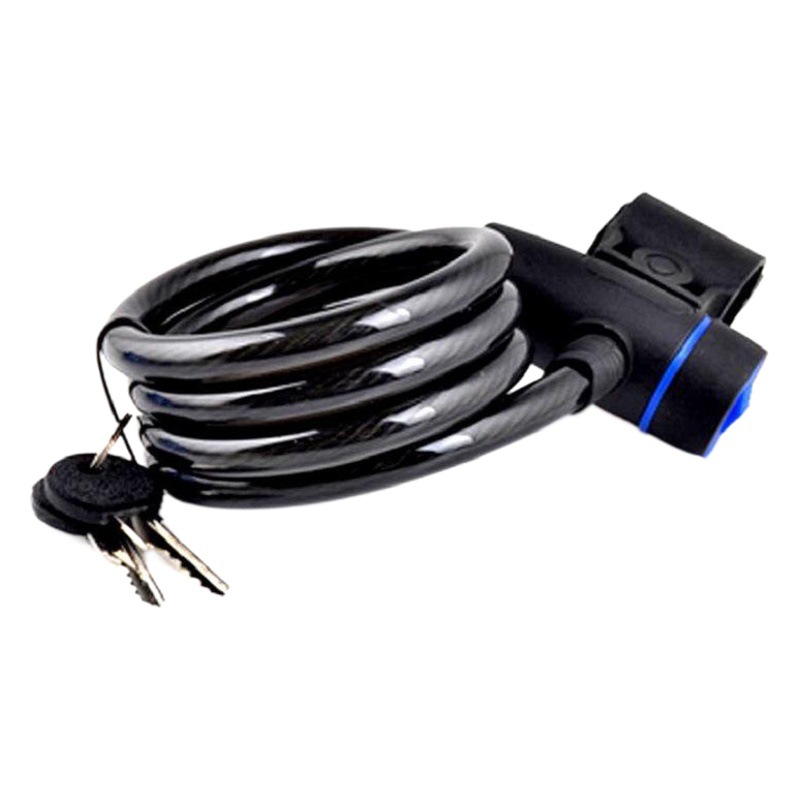 Bicycle lock mountain bike steel cable lock hardware tool accessories anti-theft ring lock wire lock riding supplies