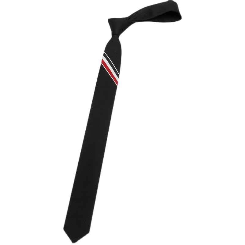 Factory direct tb tie men's and women's Korean style personality three-color striped hand tie men's black dk Japanese wholesale