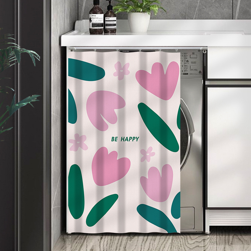 Picture of Balcony drum washing machine sun protection waterproof covering curtain drying cabinet full shading slide cover cloth dustproof heat insulation cover cloth