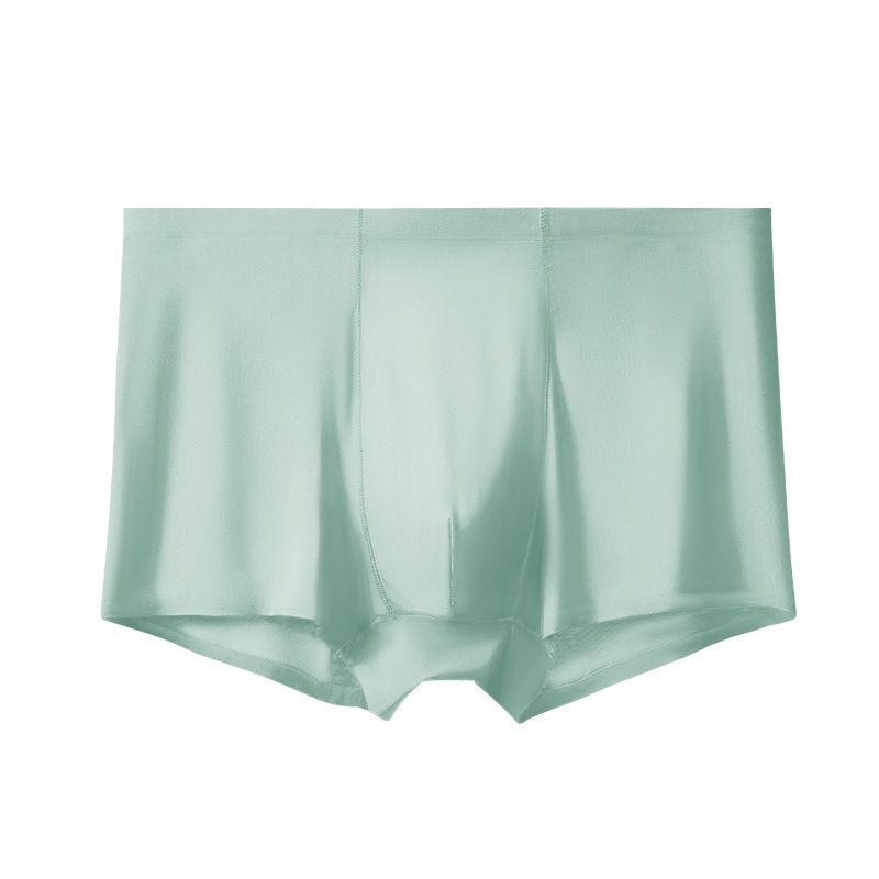 Picture of Men's underwear seamless ice silk underwear men's loose seamless underwear plus size solid color wholesale underwear men's boxers