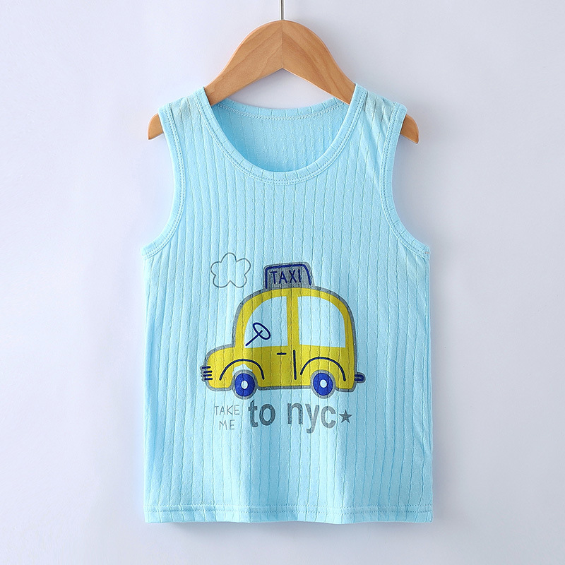 Picture of Children's vest summer cotton thin boys and girls baby breathable bottoming belly baby sleeveless small vest wholesale