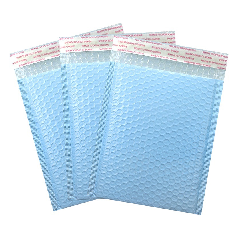 Light milk blue bubble bag thickened co-extruded film packaging bag bubble bag envelope packaging material express bag