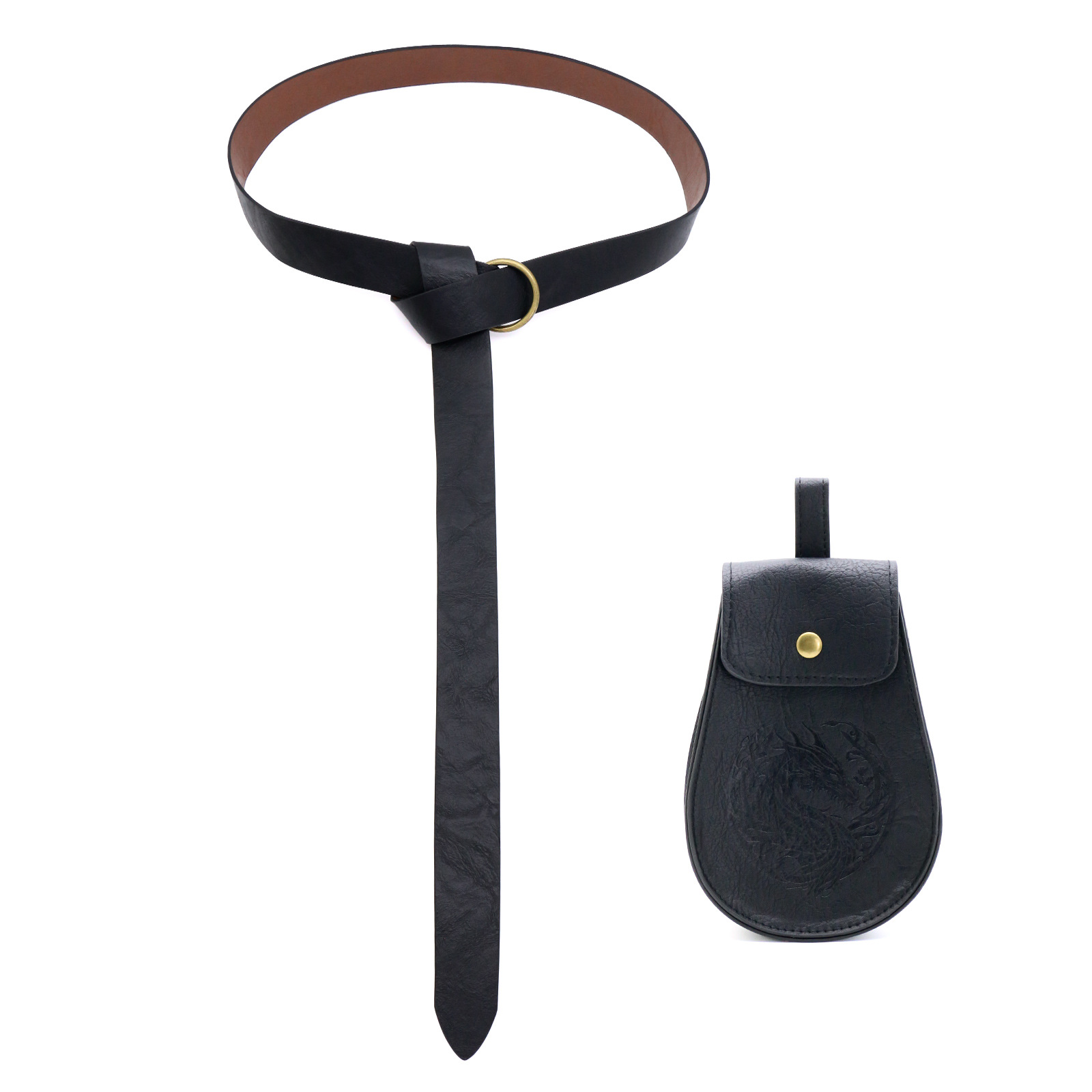 Picture of Cross Border Medieval Viking Renaissance Belt Retro Wrist Bracer Halloween cosplay Dress Up Waist Bag