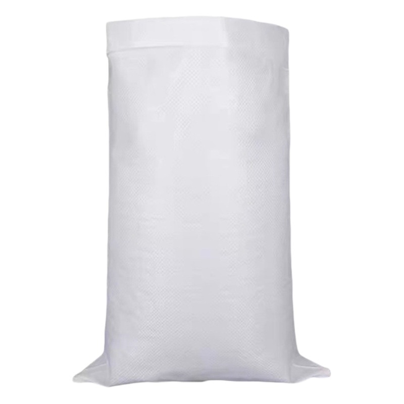 Pp white plastic woven bag manufacturers wholesale packaging bags coated with color printing snakeskin bag flour bag plastic sack