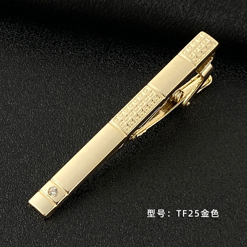 Picture of Men's Tie Clip Manufacturer Direct Sales Yiwu Cross-Border Business Metal Tie Clip Tieclips Bow Tie Business Style