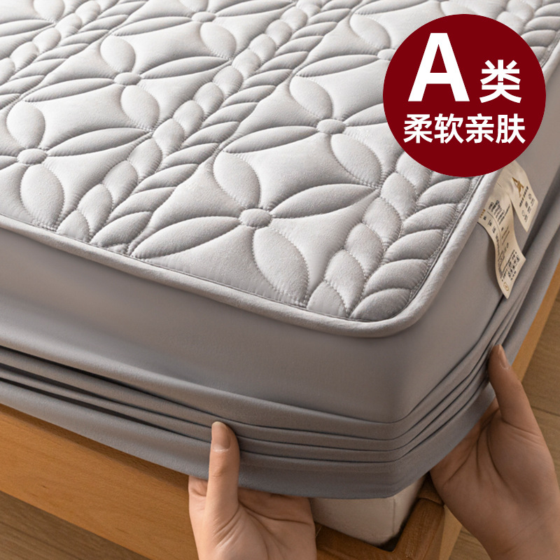 Picture of Waterproof urine-proof bed hat single piece thickened Simmons mattress protector all-inclusive bedspread 2024 new all-season universal