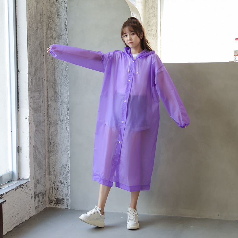 Picture of Non-Disposable Eva Unisex Outdoor Raincoat Drifting Travel Rainstorm-proof Thickened Portable Adult Raincoat