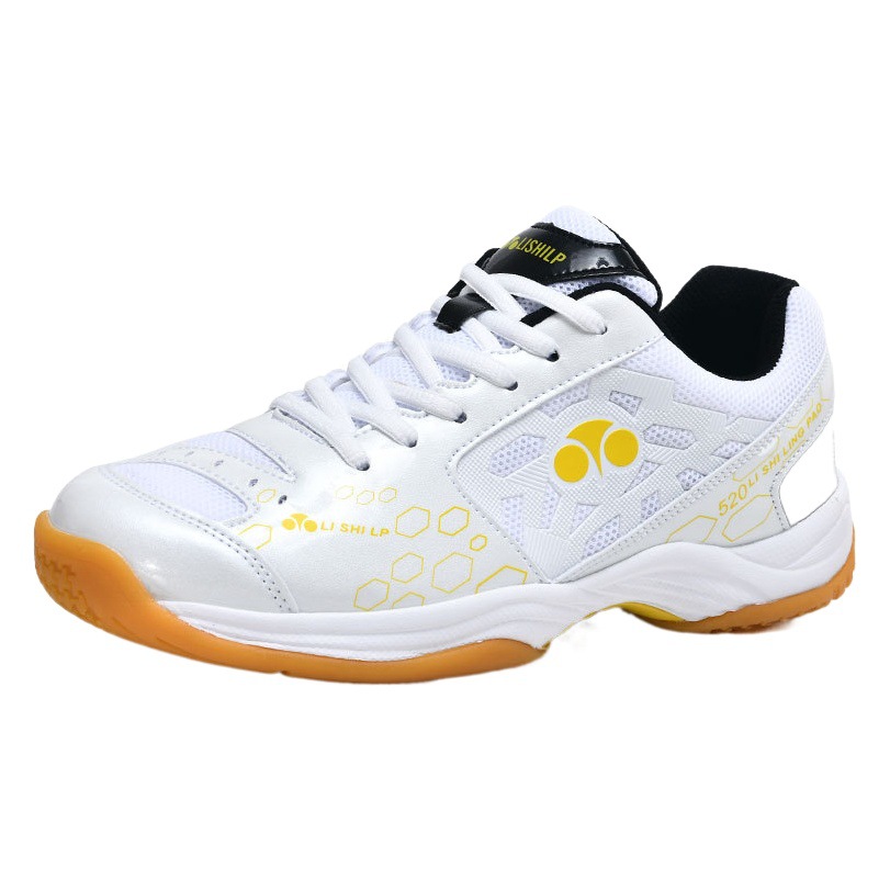Badminton Shoes Men's and Women's Breathable Tennis Shoes Professional Adult Flat Non-Slip Volleyball Shoes Lightweight Table Tennis and Feather Sports Shoes