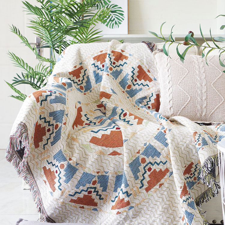 Modern Simple Chinese Style Decorative Blanket Sofa Towel Model Room Homestay Home Single Double Tiger Chair Sofa Cover