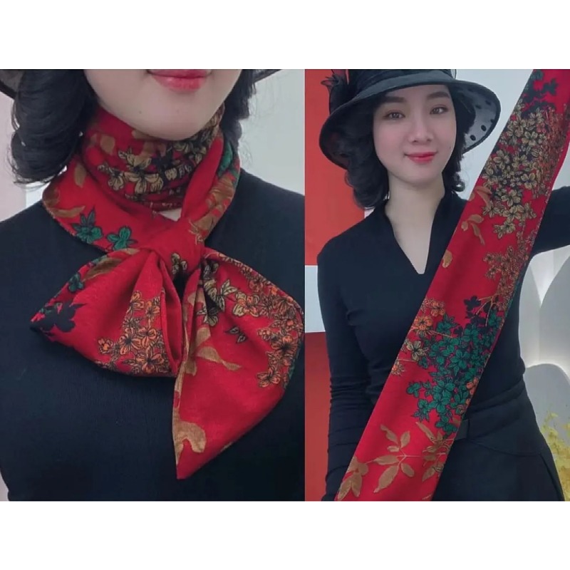 Picture of [Increase lengthening] 14*140cm neck long scarf Australian velvet cotton autumn and winter warm scarf fashion scarf scarf
