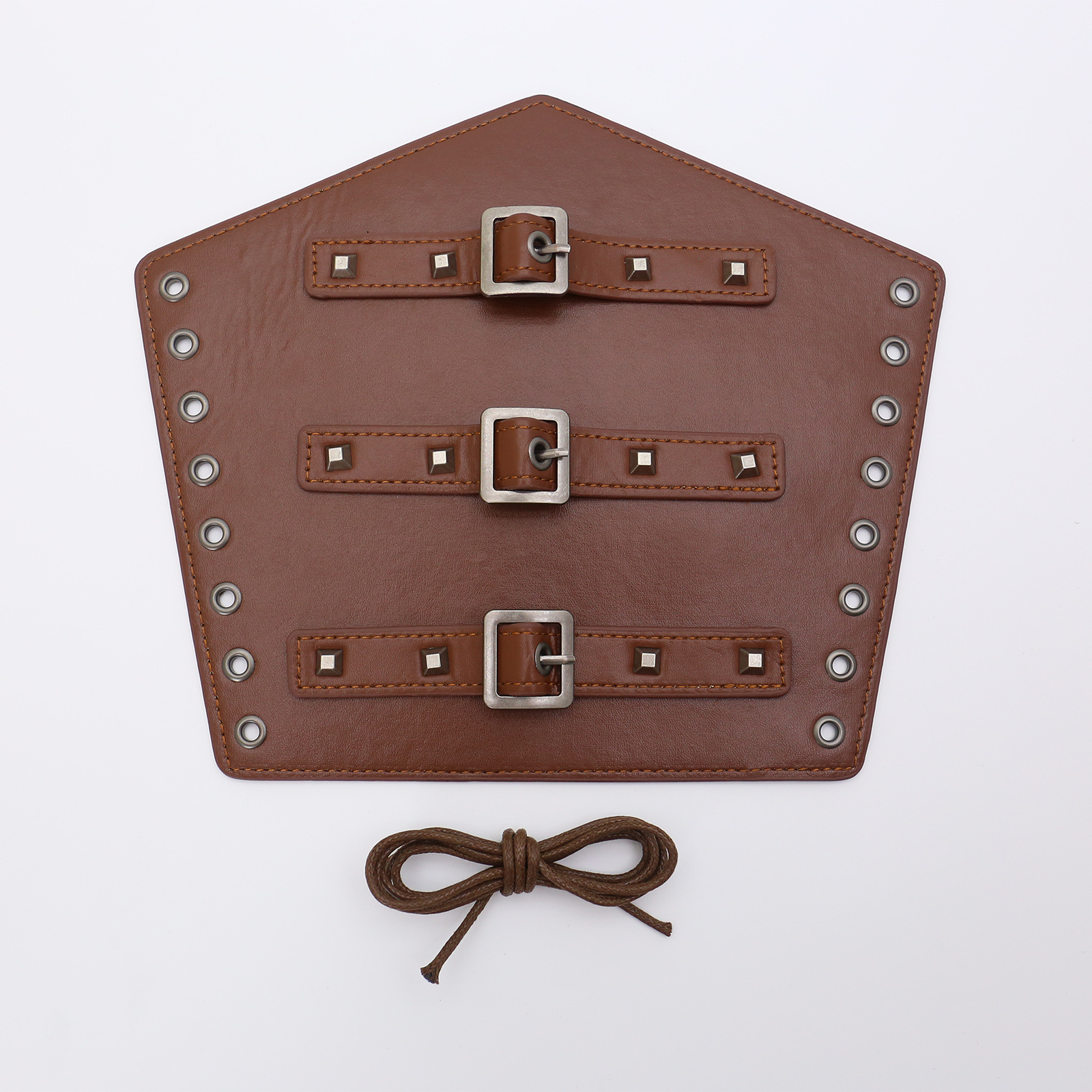 Picture of Cross-border Medieval Men's Leather Bracer Retro Punk Hand Guard Carnival cosplay Costume Accessories Arm Guard