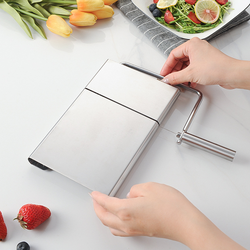 Picture of Manufacturer stainless steel cheese slicer multi-function cheese ham slicer cheese cutter kitchen tools