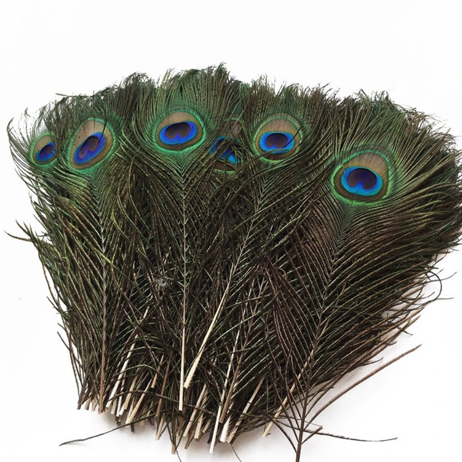 Factory Wholesale natural high quality big eyes small eyes peacock feather peacock tail peacock eye feather jewelry