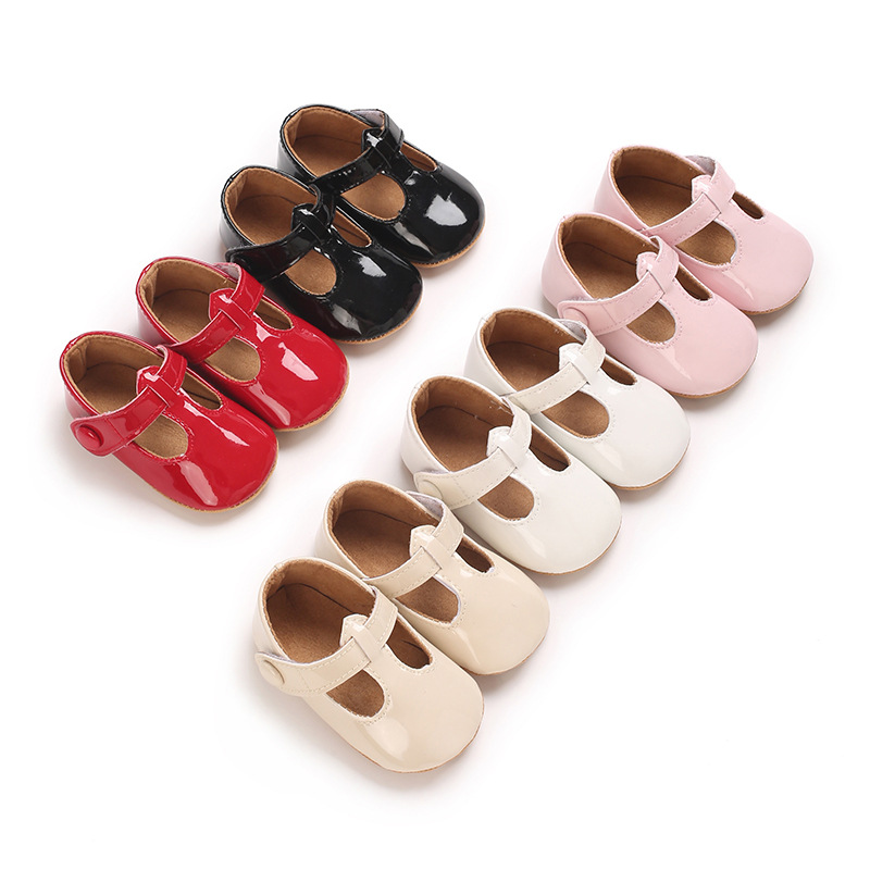 Toddler shoes 0-12 months baby girl spring and autumn new bow princess shoes rubber soles toddler shoes baby shoes