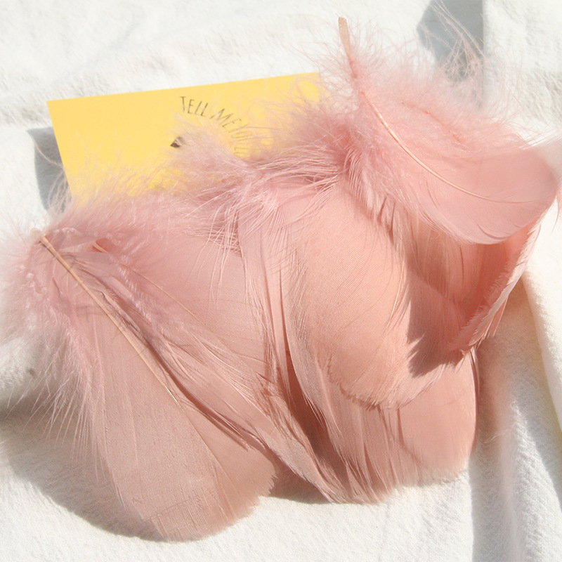Picture of diy handmade color floating feather goose feather dream catcher wave ball gift box filling decoration materials