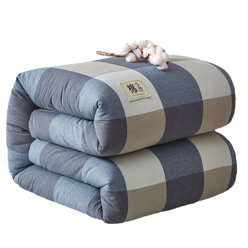 Picture of Xinjiang Pure Cotton Quilt Winter Quilt Warm All-Cotton Pad Bedding Cotton Wadding Spring and Autumn Quilt Core Complete Set Washed Cotton