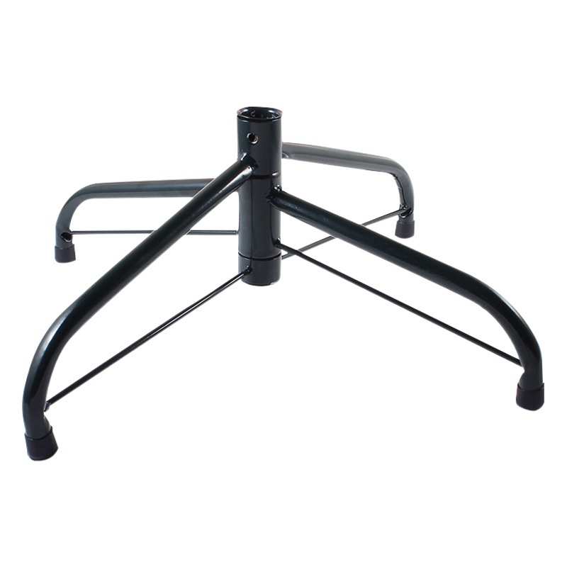 Christmas tree tripod iron stand Christmas decoration tree bottom shelf deep dark green diameter 35cm metal paint rack
