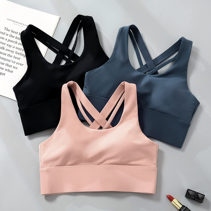 Picture of Sports Underwear Women's Summer Thin Shock-proof Push-up Yoga Vest Running Fitness bra Net Infrared Wear Beauty Back bra