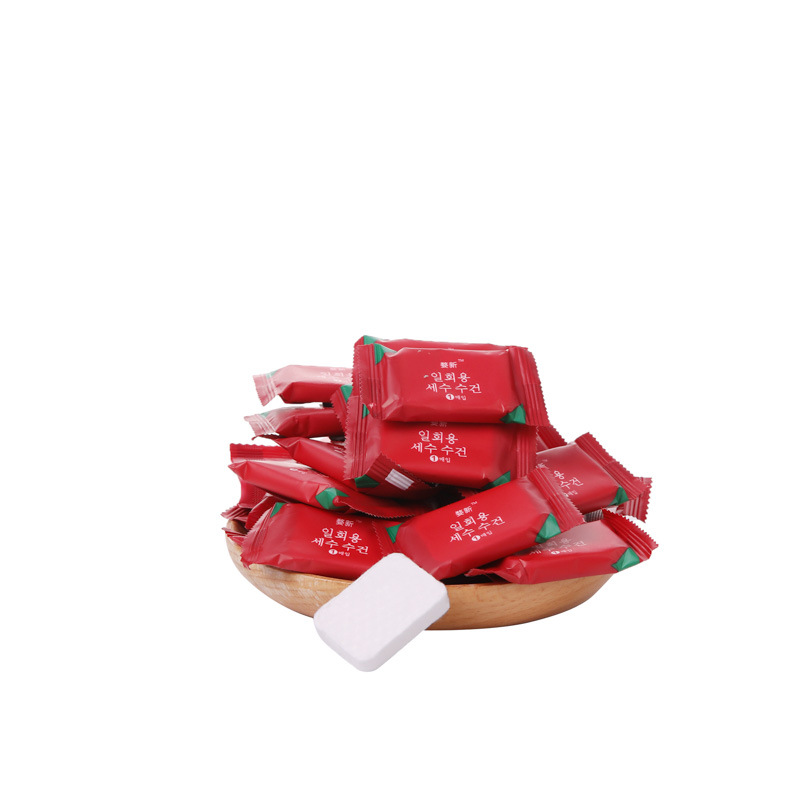 Picture of Compressed Towel Travel Disposable Towel Cotton Portable Makeup Remover Towel Thickeneded Cleansing Towel Candy Pack