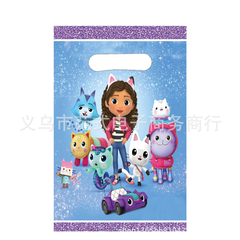 Picture of Gaby doll paper tray paper cup paper towel rice flower box tablecloth pennant Gaby doll disposable birthday tableware