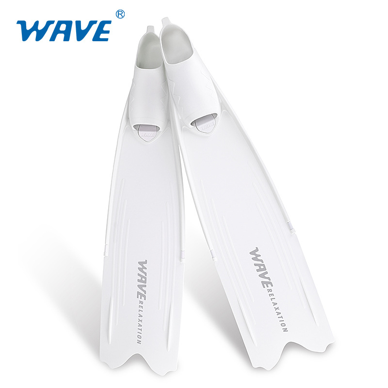 Picture of wave new men's and women's free diving PP flippers fishing and hunting frog shoes TPR comfortable flexible lightweight swimming long flippers