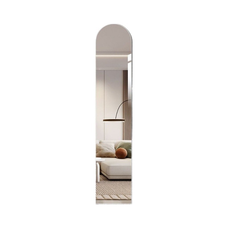 Picture of Wall-mounted household wall-mounted mirror fitting mirror small apartment ultra-narrow non-perforated full-length mirror explosion-proof extremely narrow dressing mirror