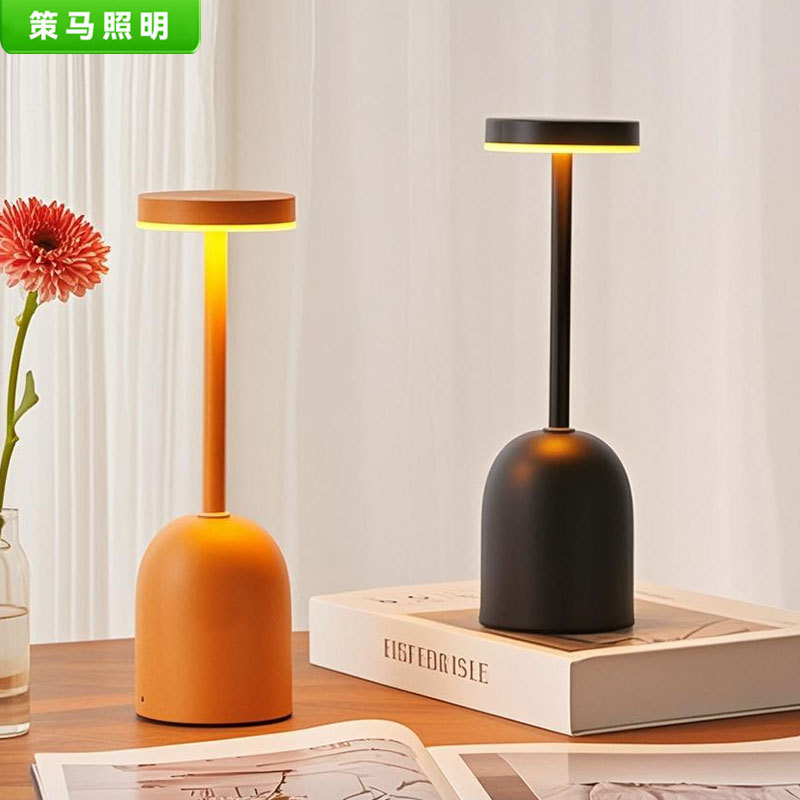 Cross-border Nordic I-shaped desk lamp, outdoor LED charging ambient light, bar café USB night light, industrial style