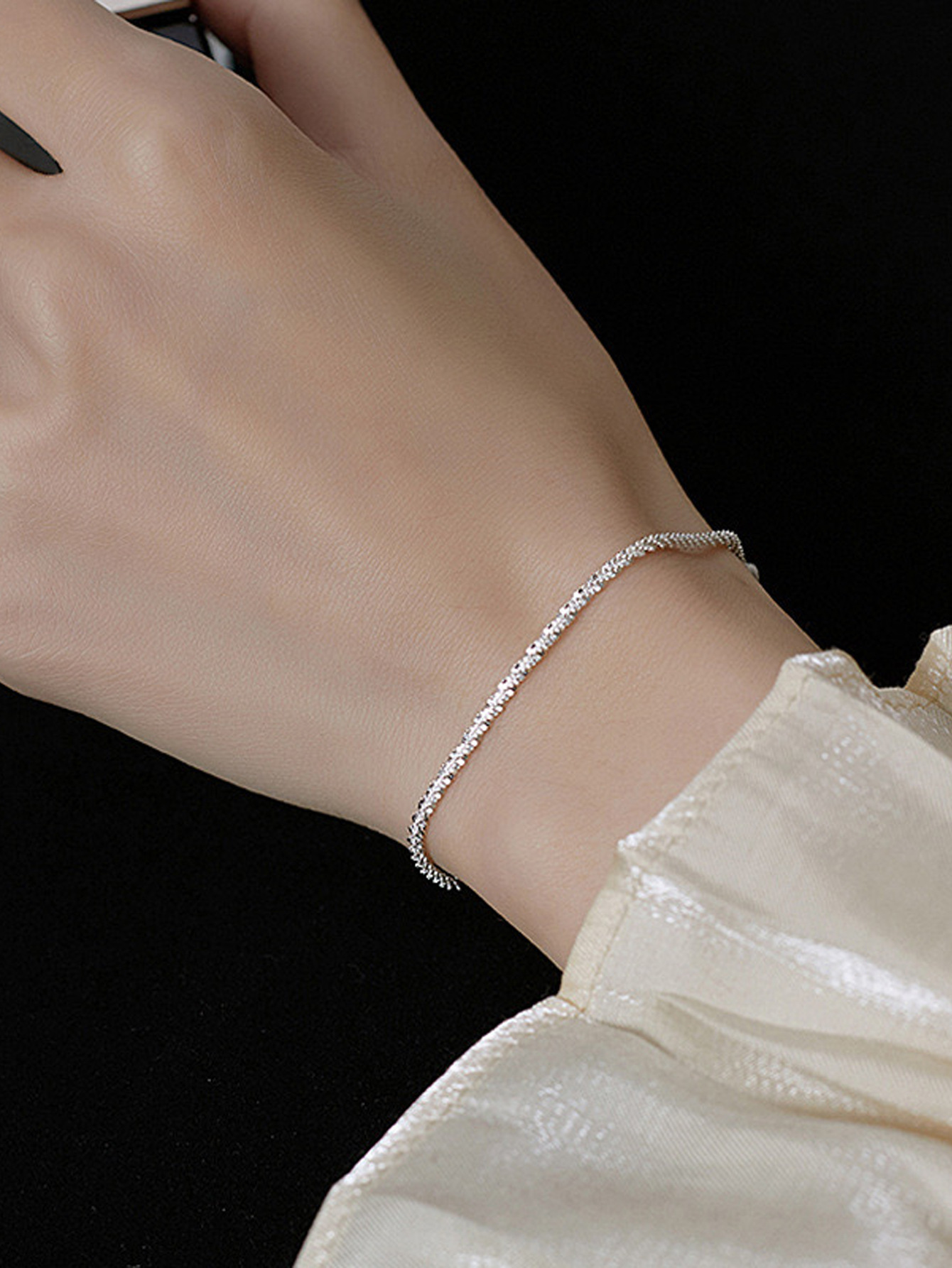 Picture of Sparkling anklet glitter star anklet women's summer fashion simple high-end sense cold wind niche design sense