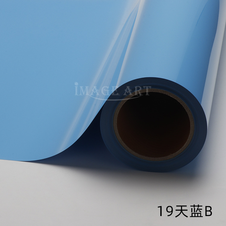 Picture of PU thermal transfer engraving film logo printing ordinary color engraving hot stamping film clothing T-shirt hot stamping film whole roll
