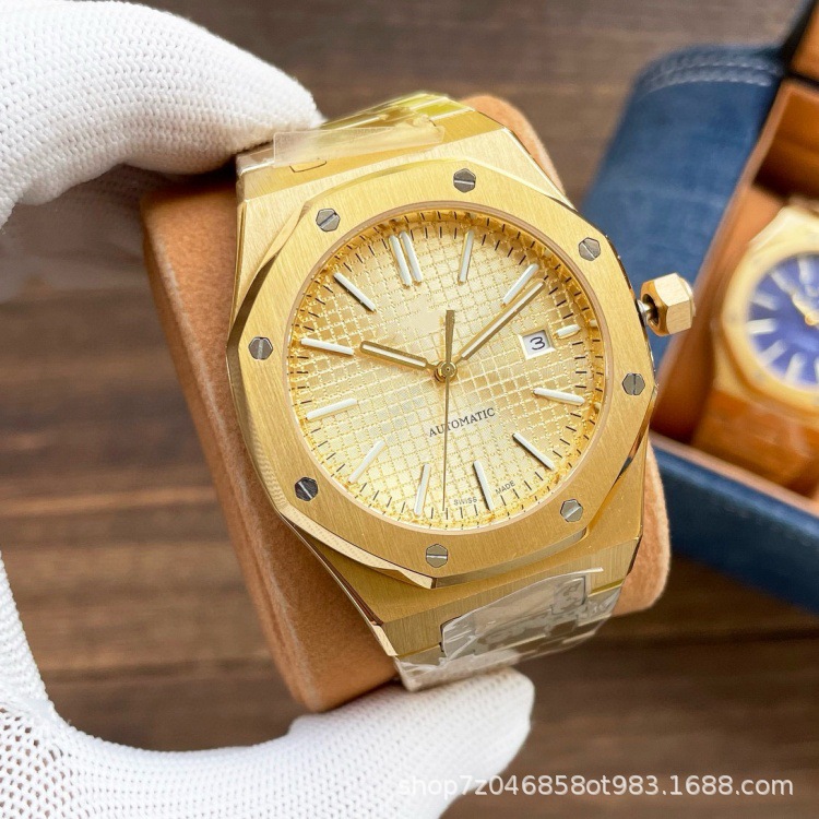 Picture of Cross-Border A-P Royal Oak Men's Fully Automatic Mechanical Watch 15400-15500 Series with Luminous Waterproof Watch