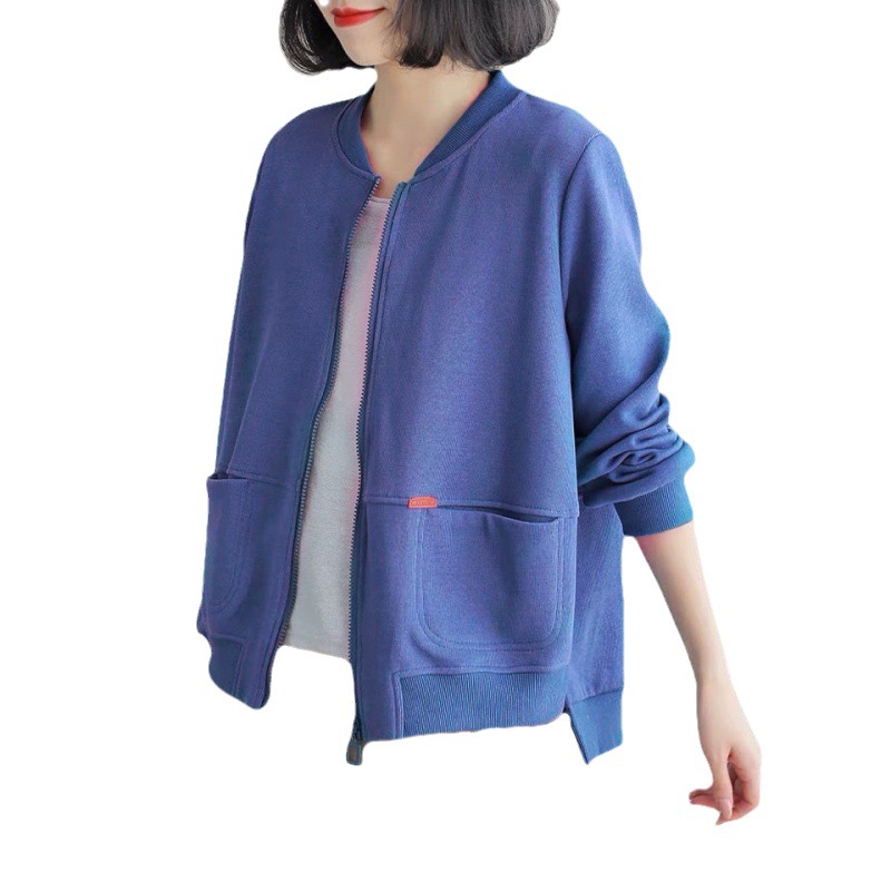 Picture of Sweater women's 2021 new pure cotton sweater cardigan coat Women's Spring and Autumn New 2021 Korean style loose plus size simple