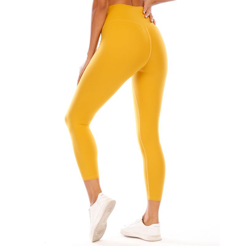 Picture of Double-sided Scrub Naked Sense No T-line Fitness Sports Pants Running Tight Pants High Waist Hip Yoga Pants for Women
