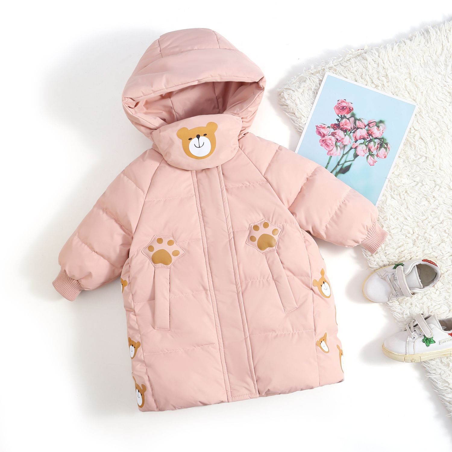Picture of 2024 New Autumn and Winter Children's Cotton Clothes for Boys and Girls Baby Warm fleece-lined Thickened Coat Cold-proof Clothes