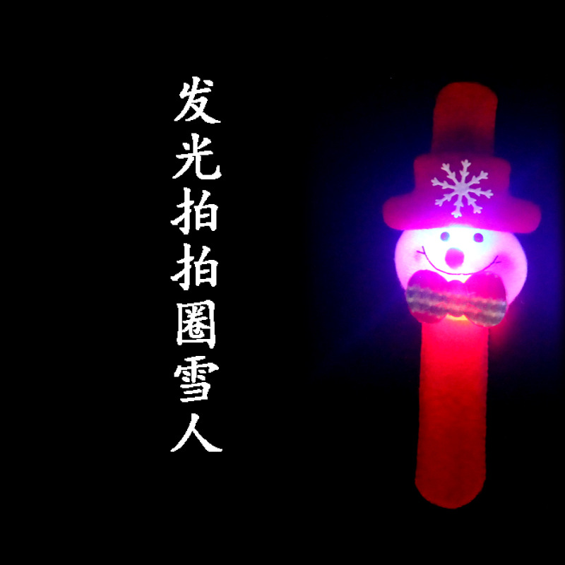 Picture of Christmas Kidsren's Gifts Christmas Glowing Hand Ring Decorations Christmas Snap Ring Christmas Gifts