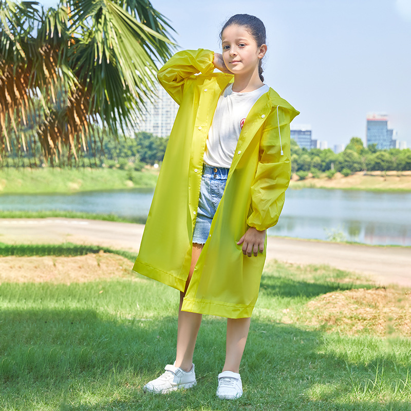 Picture of Non-disposable children's raincoat travel school full body poncho EVA rainstorm-proof thickened raincoat children's wholesale