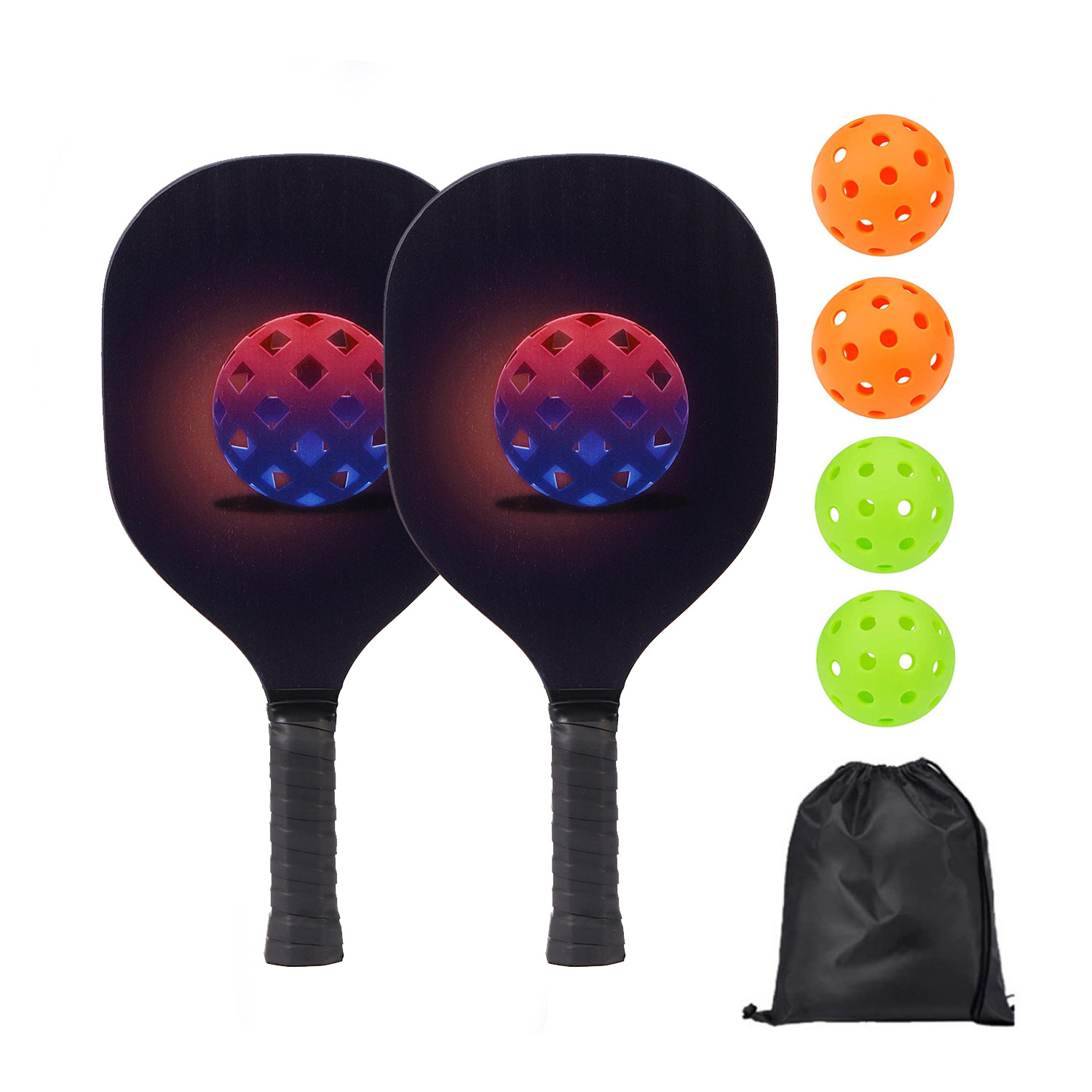 Picture of Poplar UV printing Peak ball racket set beach racket storage bag packaging Amazon cross-border explosions factory